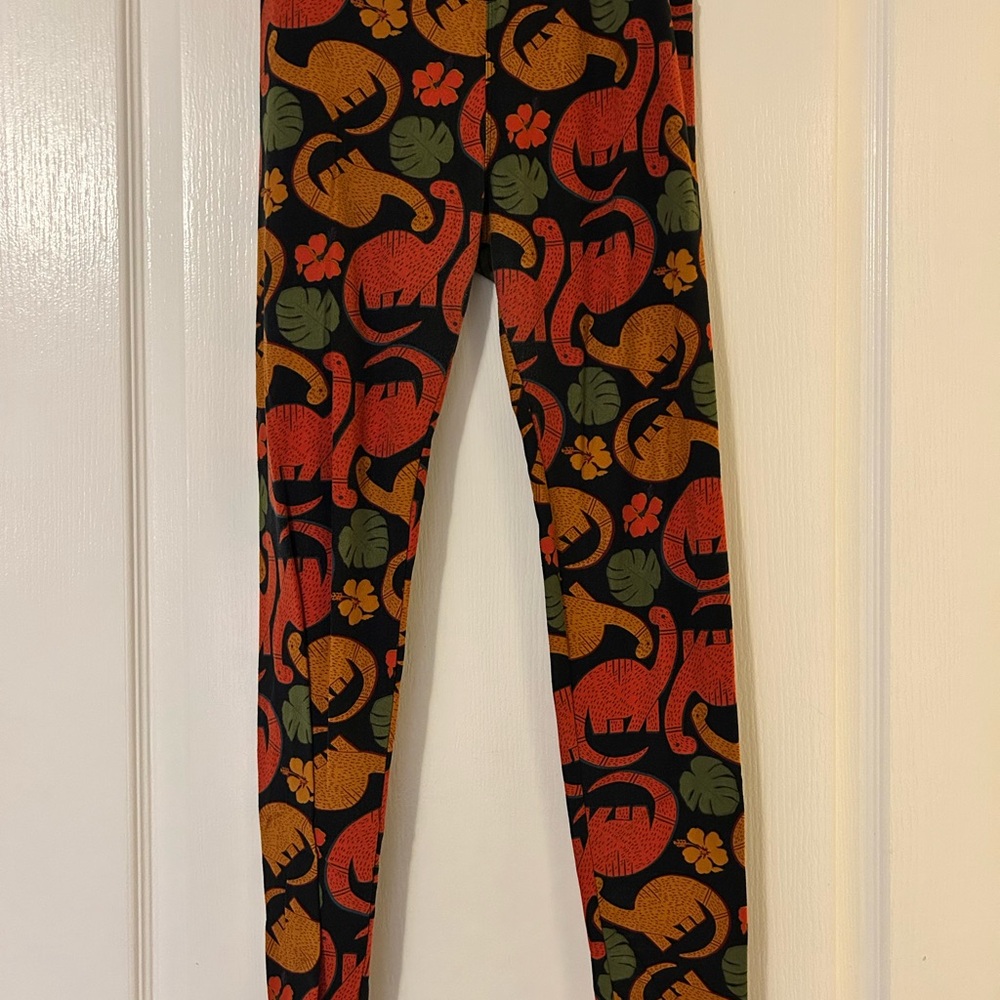 5 for $15 EUC Dinosaur Leggings OS